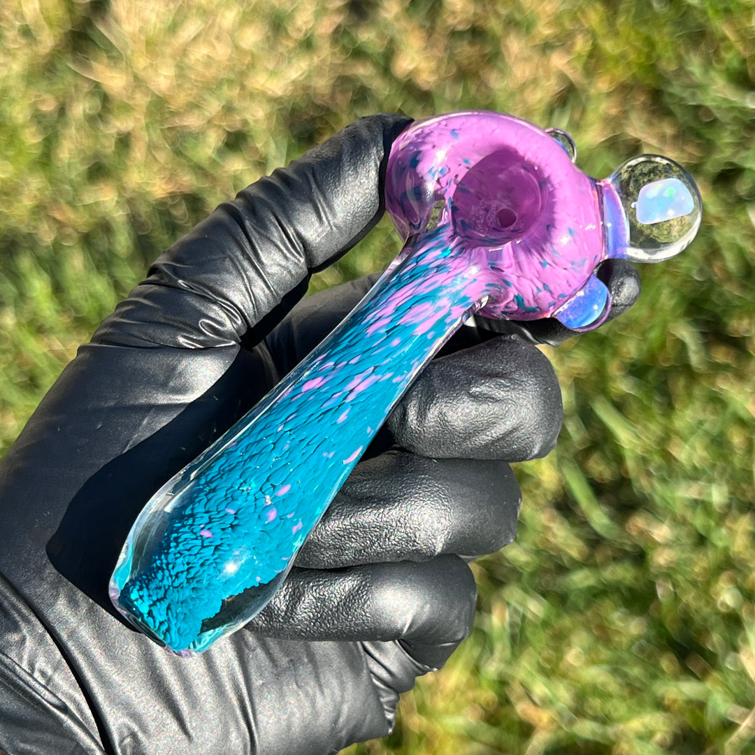 Frozen Explosion Opal Marble Pipe Glass Pipe Beezy Glass   