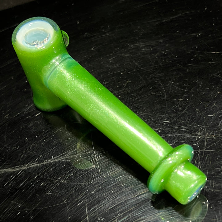 Green Stardust Ghost Hash Hammer Glass Pipe KOP Glass   