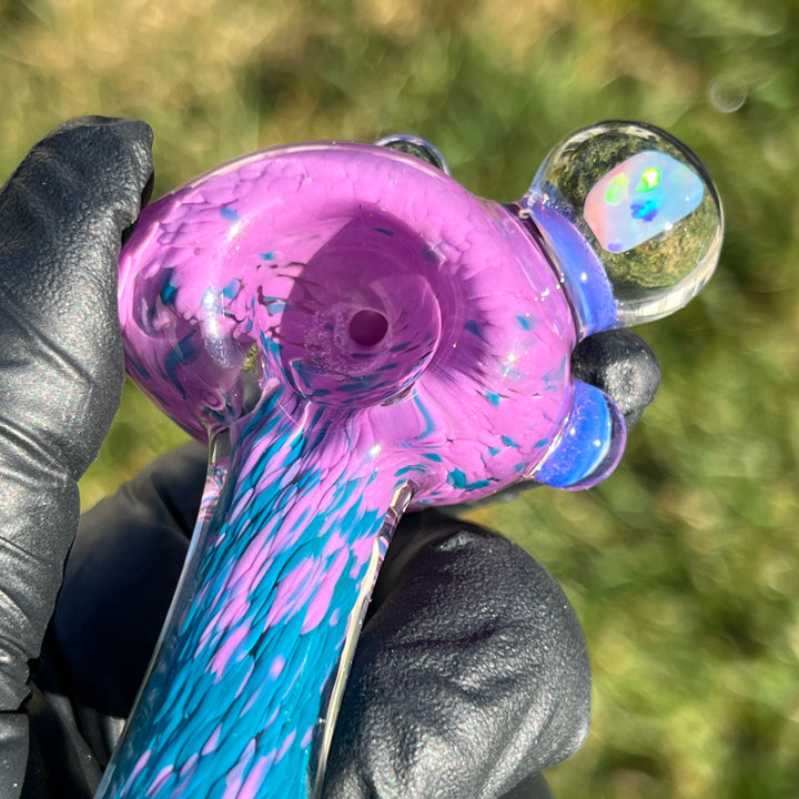 Frozen Explosion Opal Marble Pipe Glass Pipe Beezy Glass   