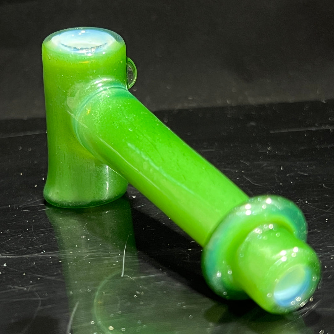 Green Stardust Ghost Hash Hammer Glass Pipe KOP Glass   