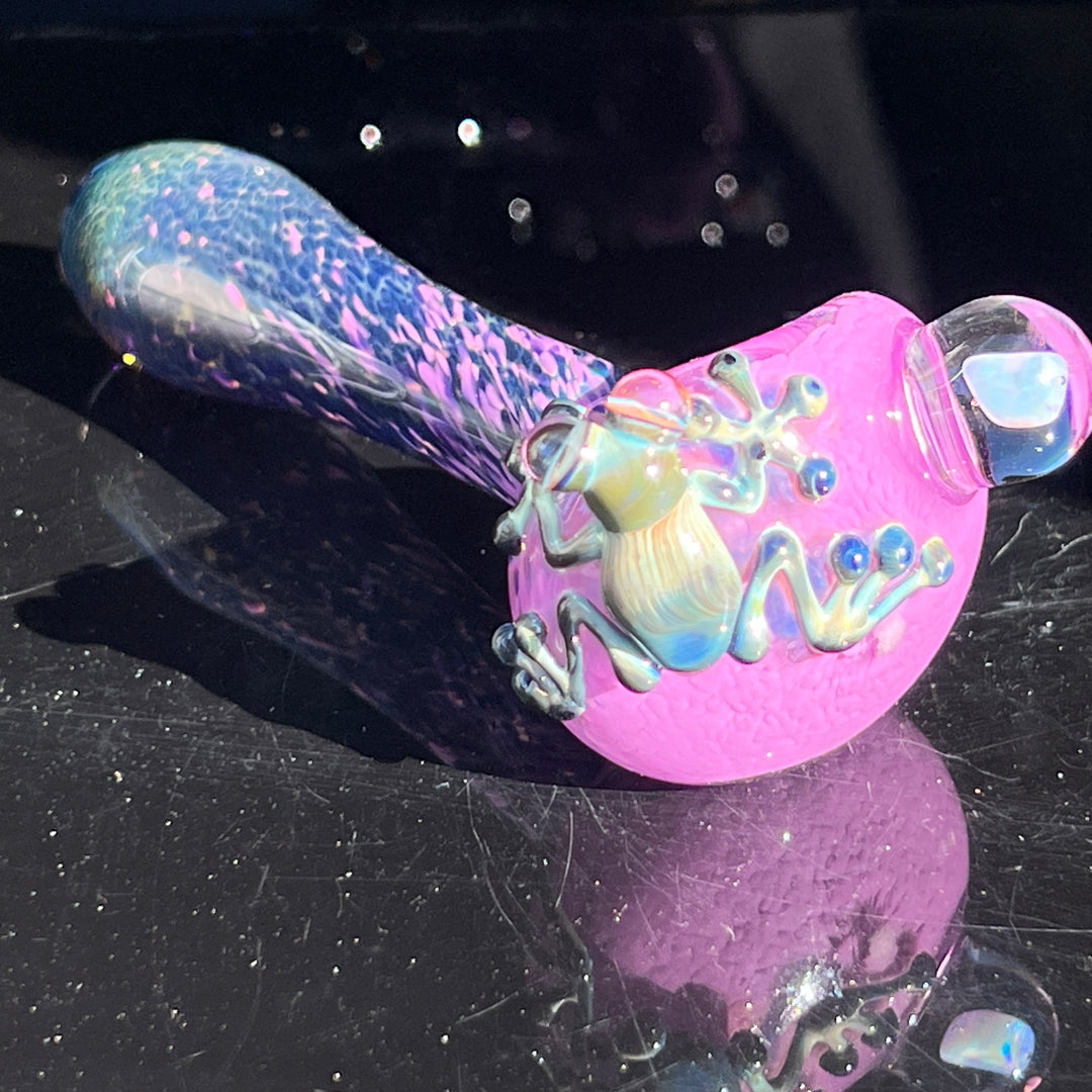 Fancy Opal Frog Spoon Glass Pipe Beezy Glass   