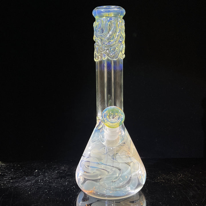 10" Fumed Twist Beaker Bong Glass Pipe Mary Jane's Glass   