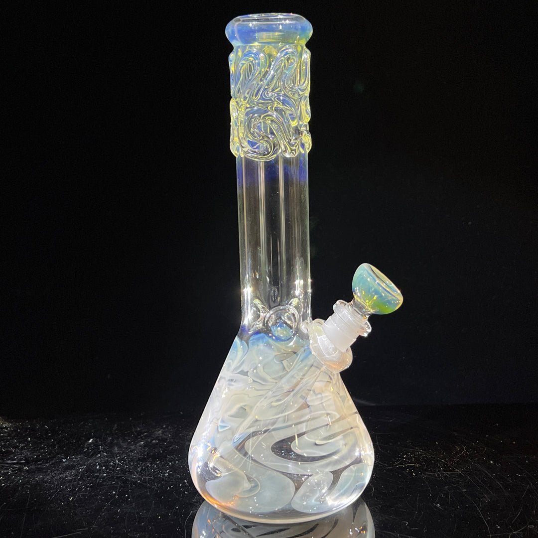 10" Fumed Twist Beaker Bong Glass Pipe Mary Jane's Glass   