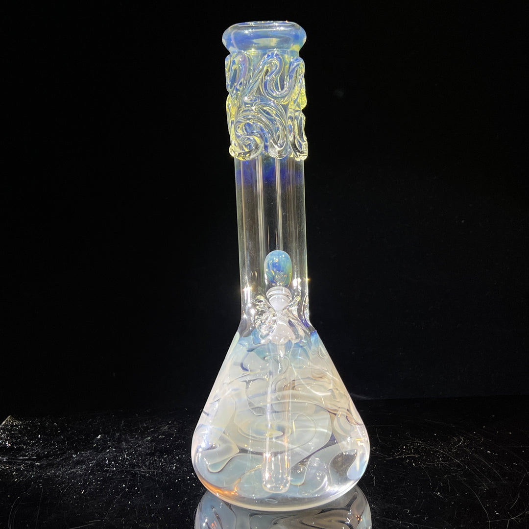 10" Fumed Twist Beaker Bong Glass Pipe Mary Jane's Glass   