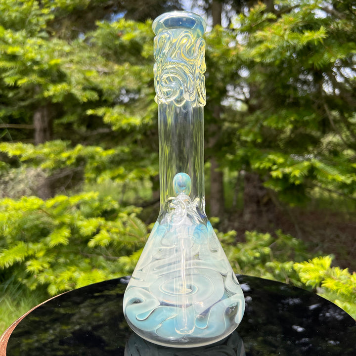 10" Fumed Twist Beaker Bong Glass Pipe Mary Jane's Glass   