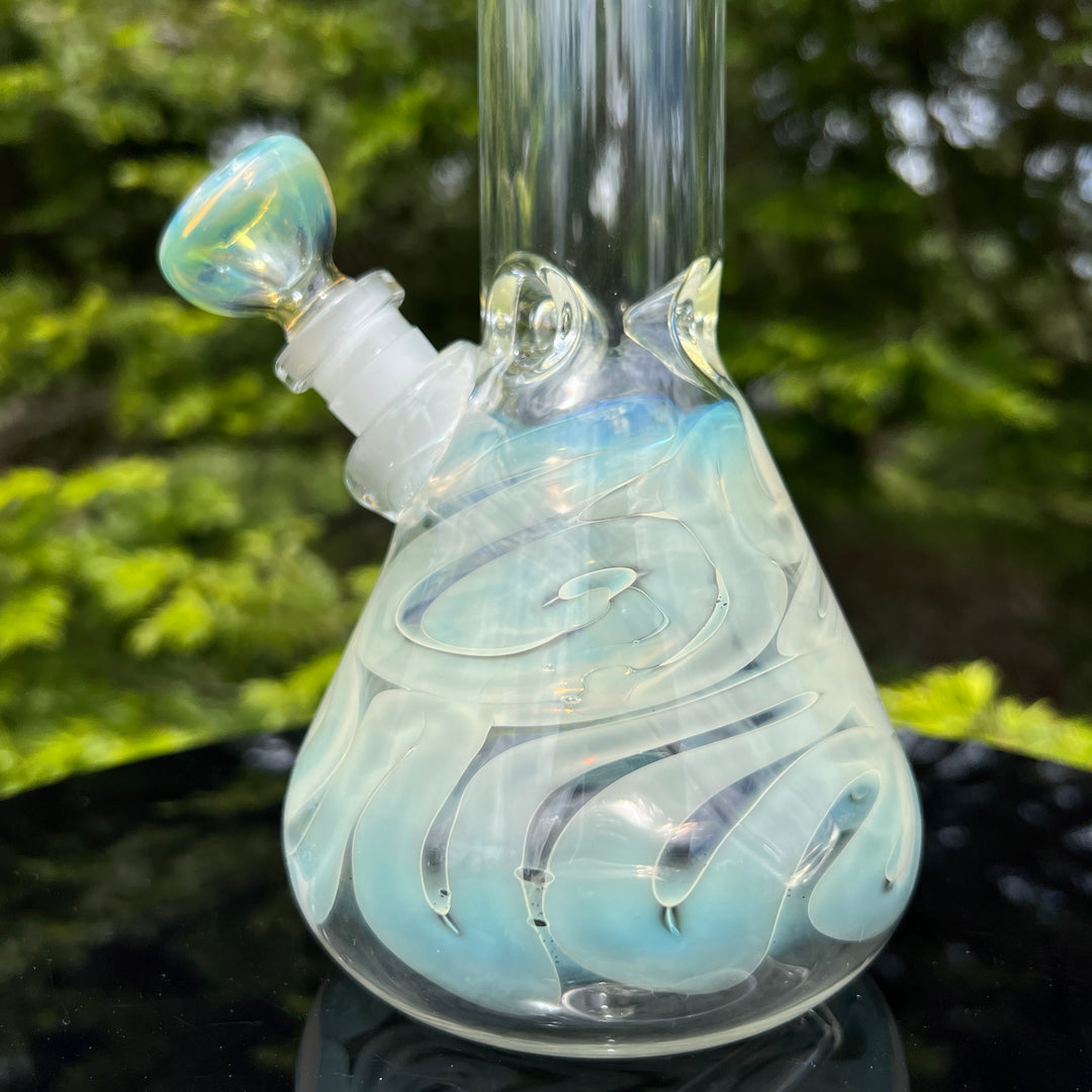 10" Fumed Twist Beaker Bong Glass Pipe Mary Jane's Glass   