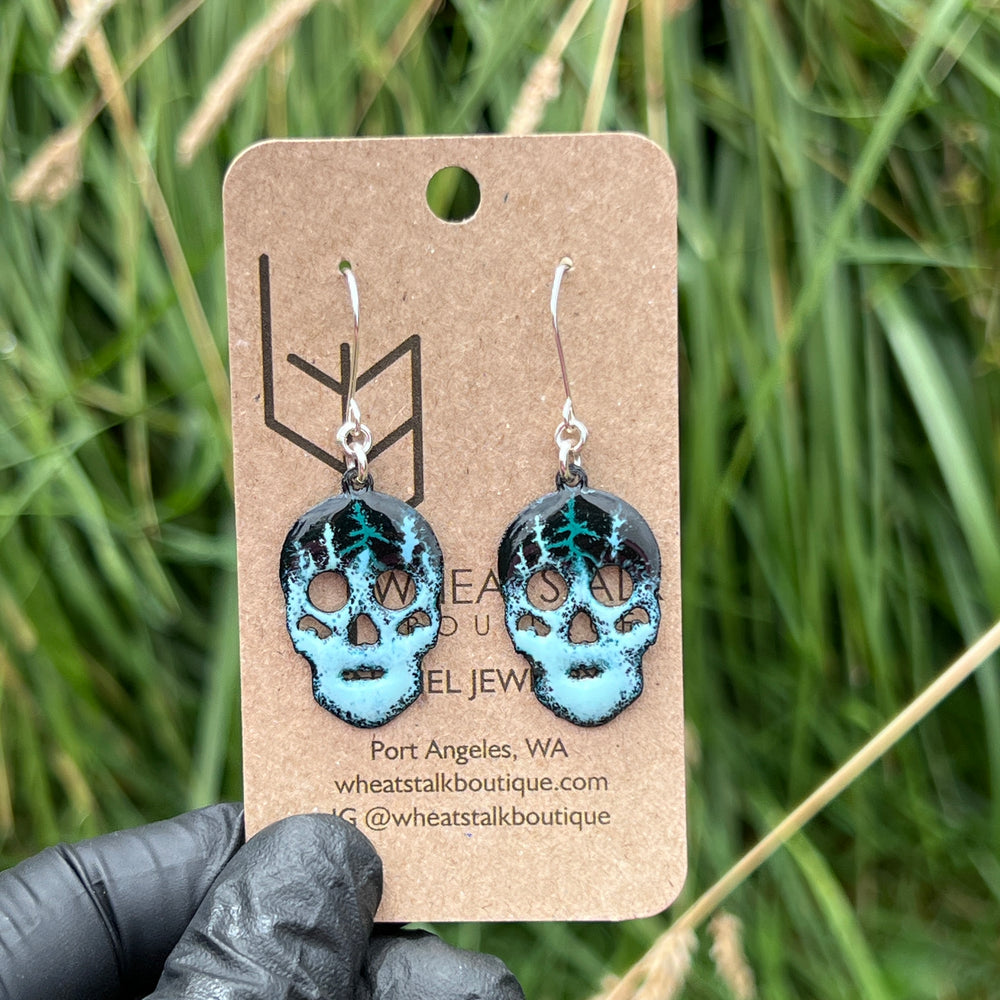 Skull Earrings Accessory Wheat Stalk Boutique   