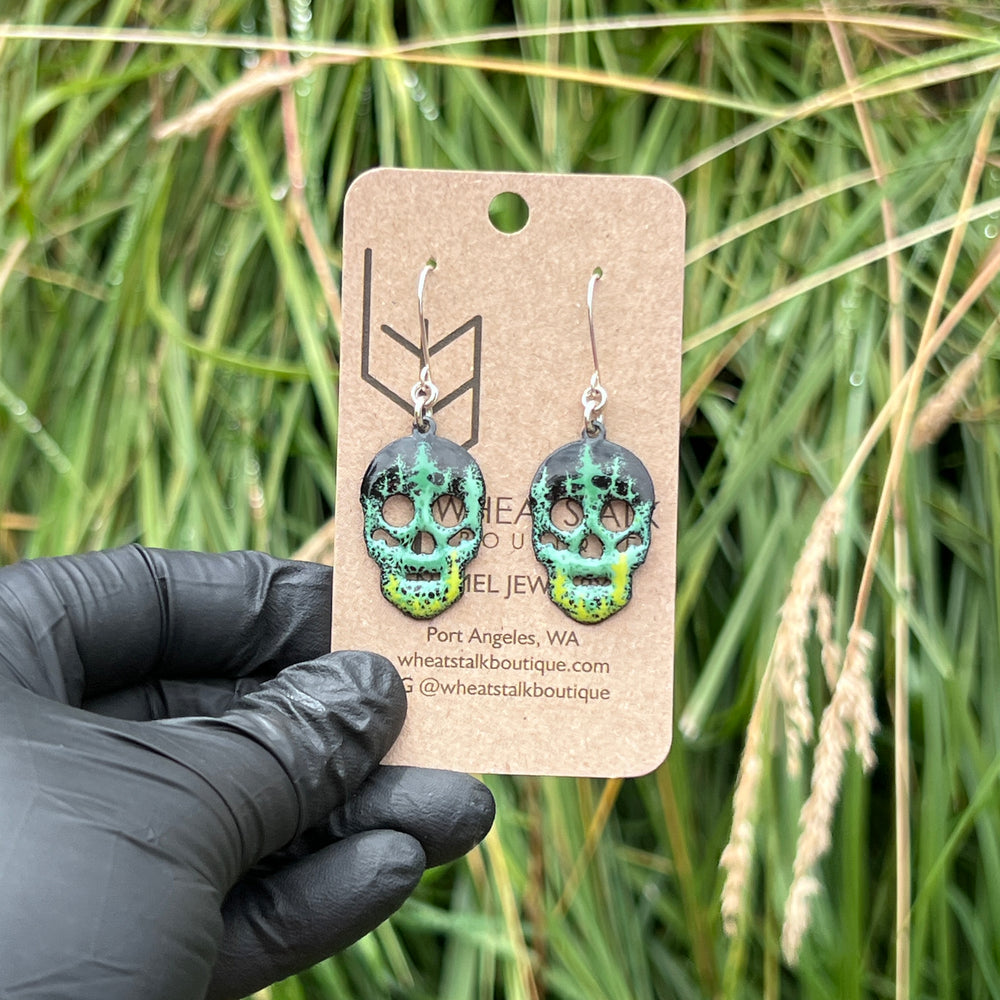 Skull Earrings Accessory Wheat Stalk Boutique   