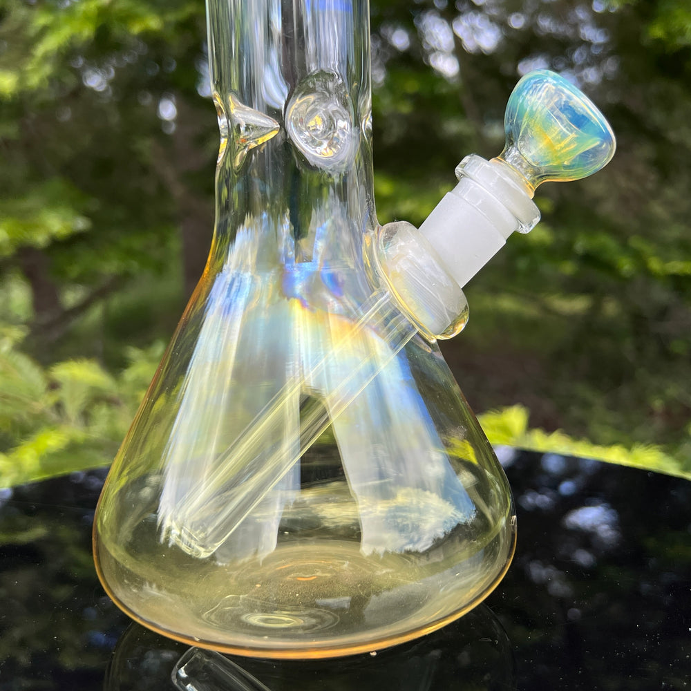 10" Fumed Beaker Bong Glass Pipe Mary Jane's Glass   