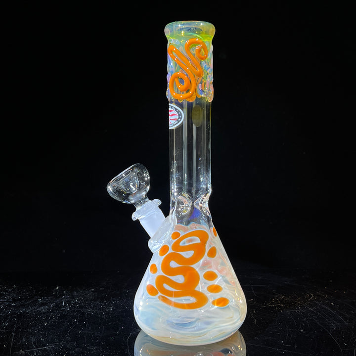 9.5" Fumed Twist Beaker Bong Glass Pipe Mary Jane's Glass   