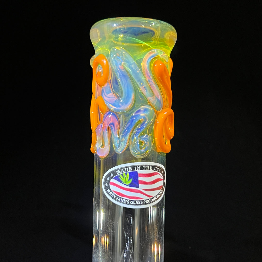 9.5" Fumed Twist Beaker Bong Glass Pipe Mary Jane's Glass   