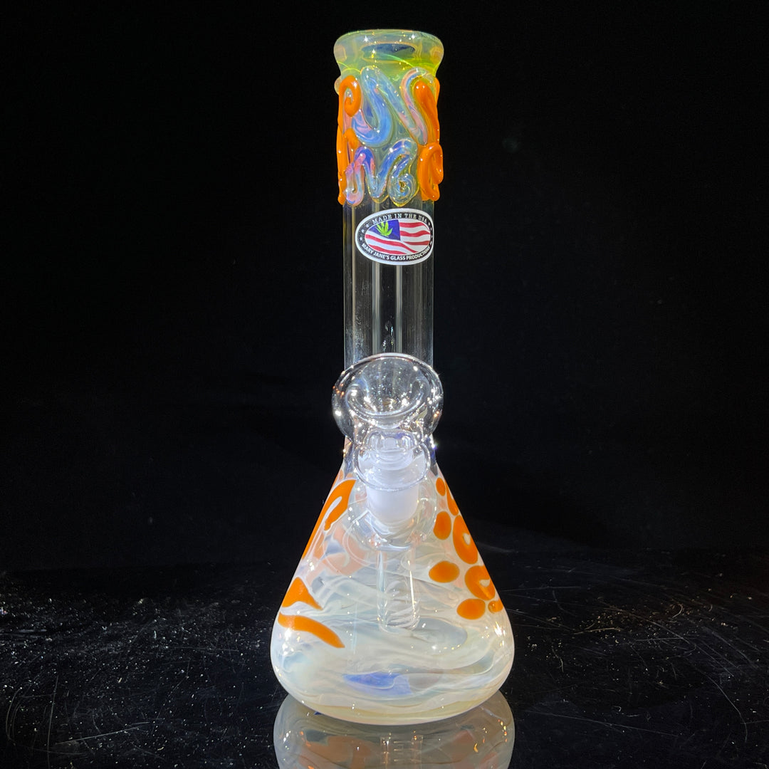 9.5" Fumed Twist Beaker Bong Glass Pipe Mary Jane's Glass   