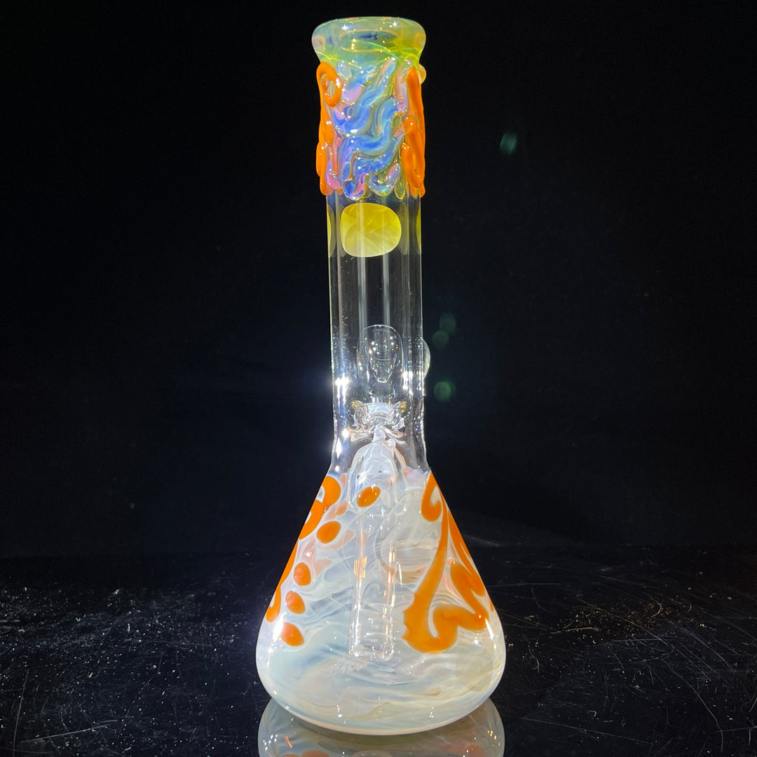 9.5" Fumed Twist Beaker Bong Glass Pipe Mary Jane's Glass   