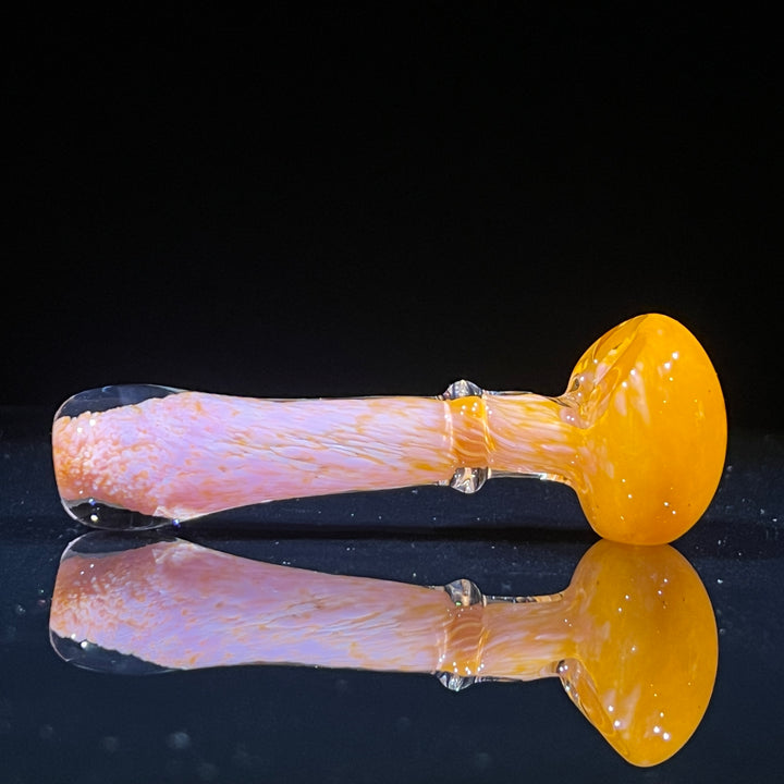 Orange Sherbert Frit Pipe Glass Pipe Beezy Glass