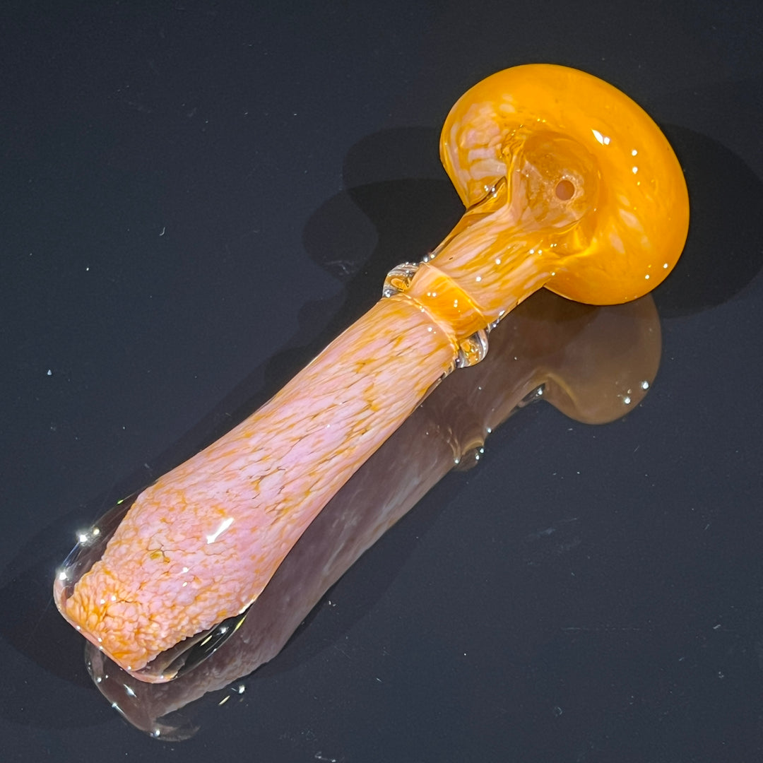 Orange Sherbert Frit Pipe Glass Pipe Beezy Glass