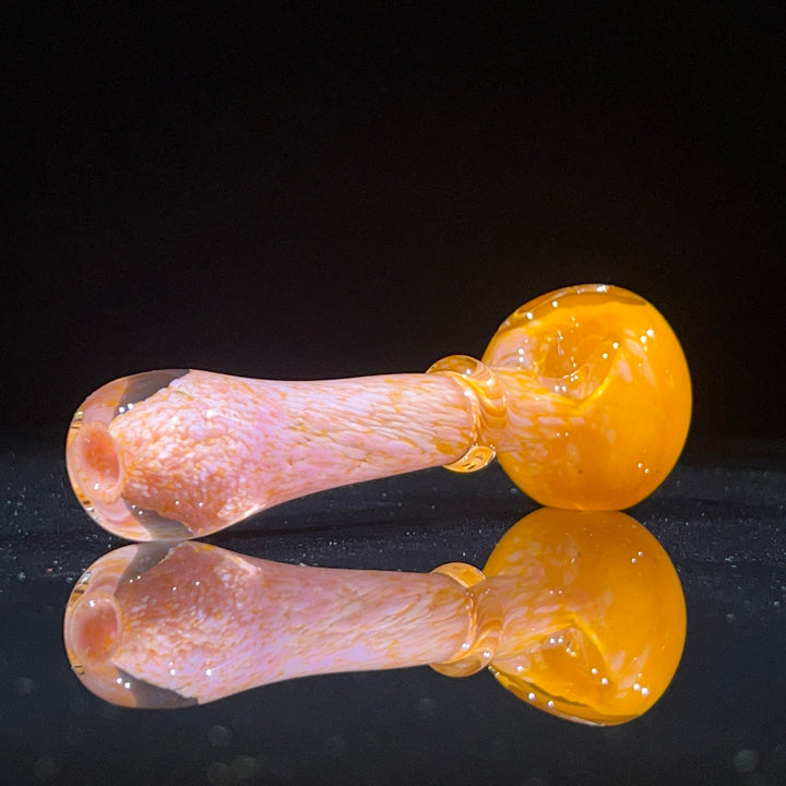 Orange Sherbert Frit Pipe Glass Pipe Beezy Glass