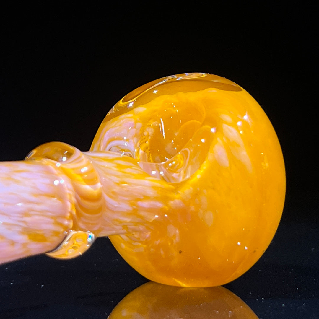 Orange Sherbert Frit Pipe Glass Pipe Beezy Glass