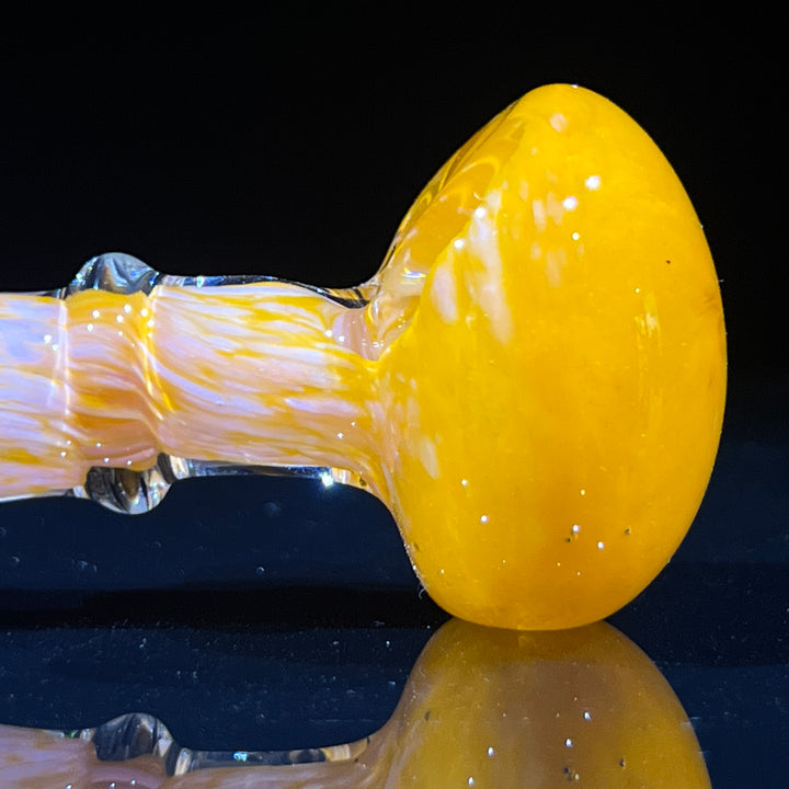 Orange Sherbert Frit Pipe Glass Pipe Beezy Glass