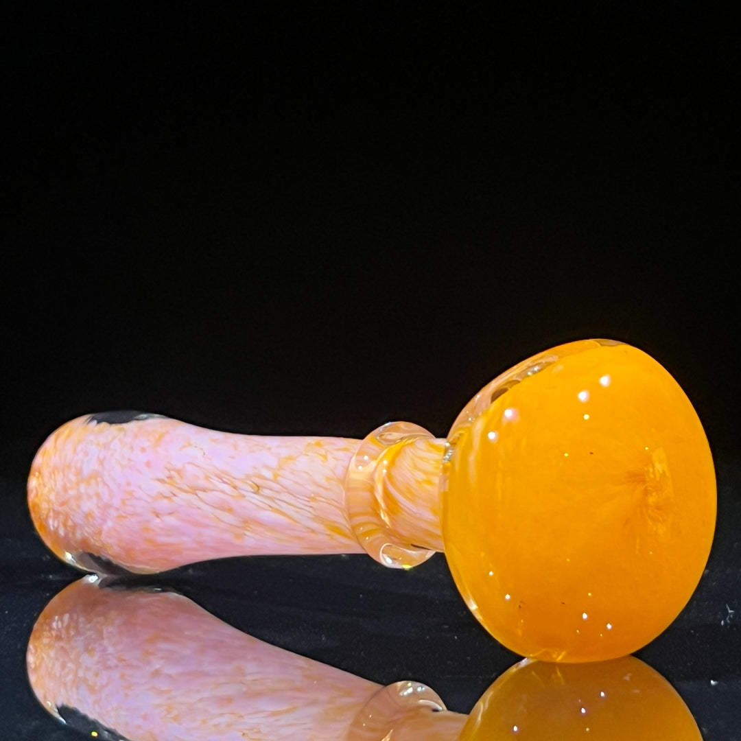 Orange Sherbert Frit Pipe Glass Pipe Beezy Glass