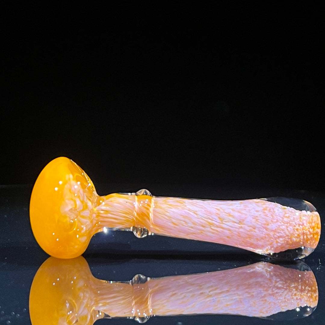 Orange Sherbert Frit Pipe Glass Pipe Beezy Glass