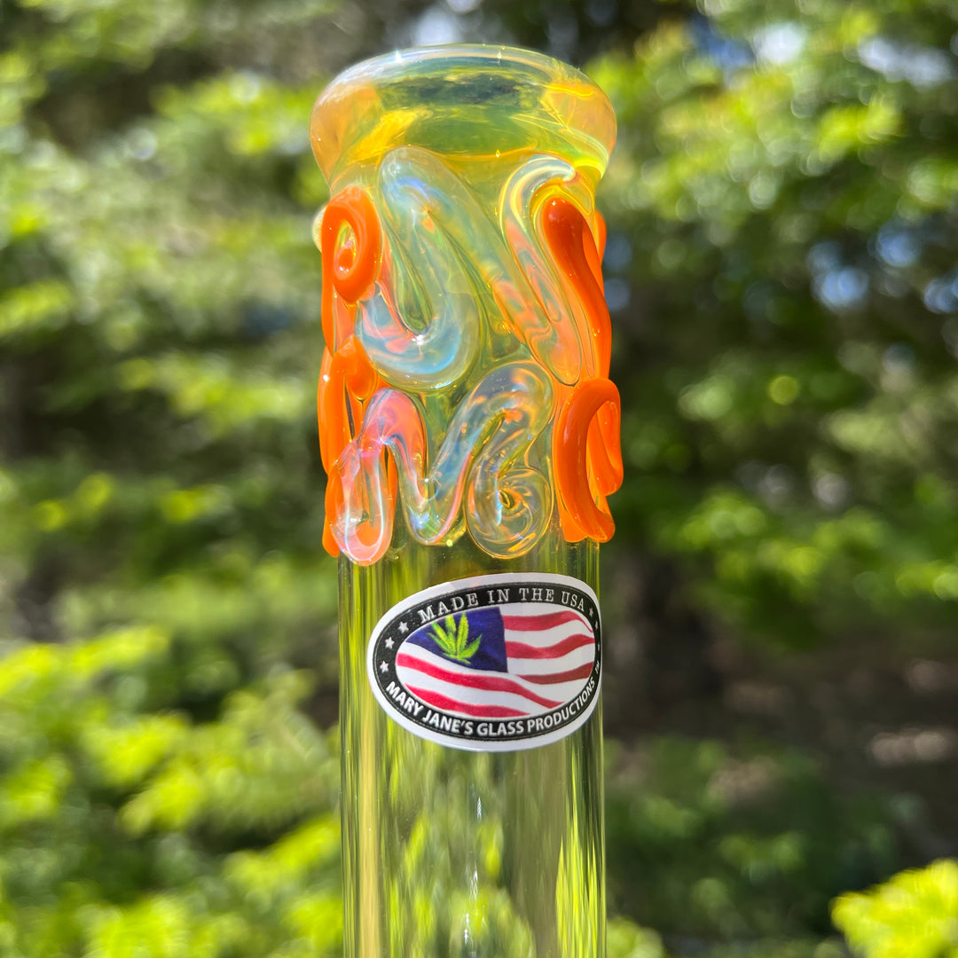 9.5" Fumed Twist Beaker Bong Glass Pipe Mary Jane's Glass   