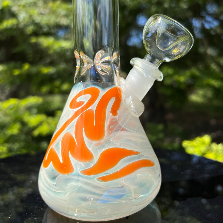 9.5" Fumed Twist Beaker Bong Glass Pipe Mary Jane's Glass   