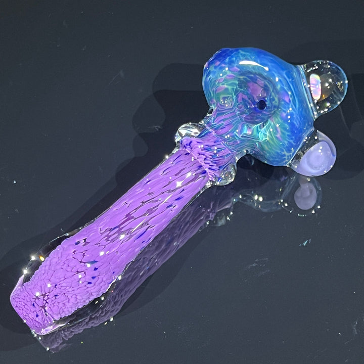 Grape Mushroom Pipe with Opal Glass Pipe Beezy Glass