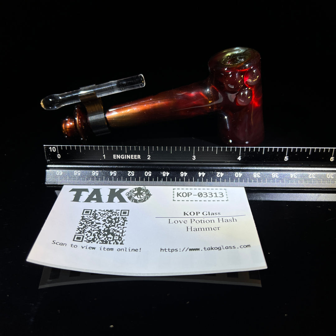 Love Potion Hash Hammer Glass Pipe KOP Glass   