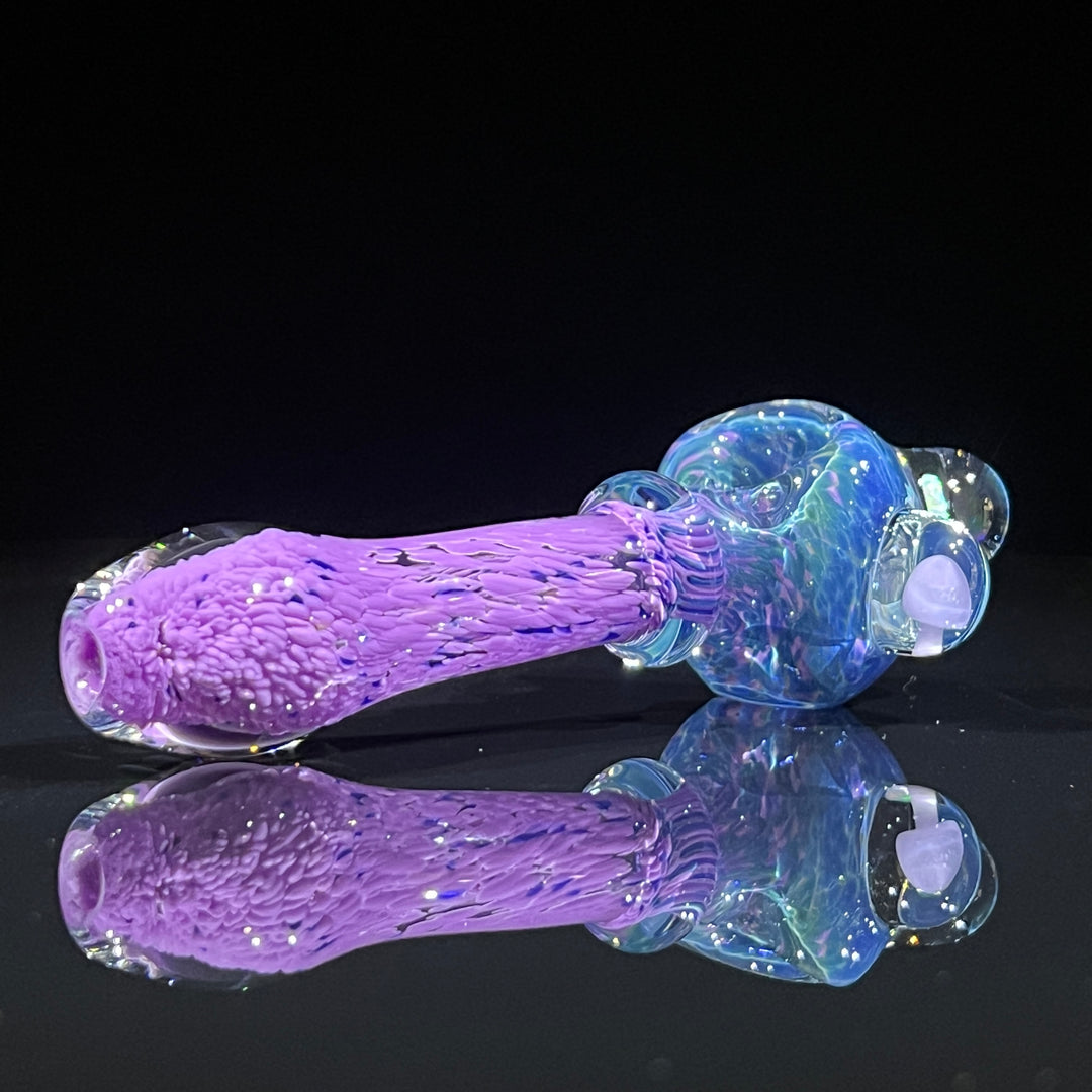 Grape Mushroom Pipe with Opal Glass Pipe Beezy Glass