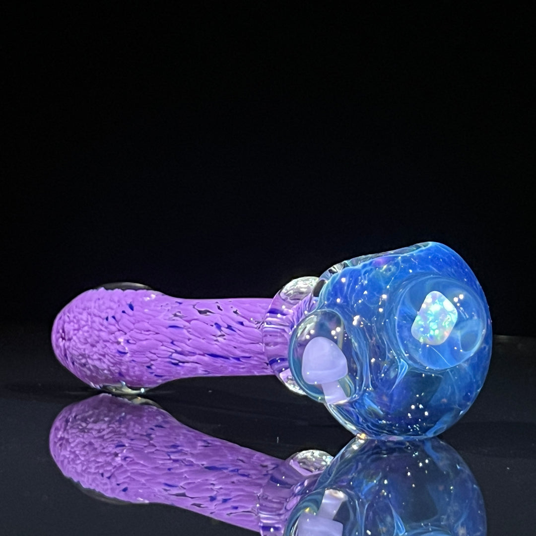 Grape Mushroom Pipe with Opal Glass Pipe Beezy Glass