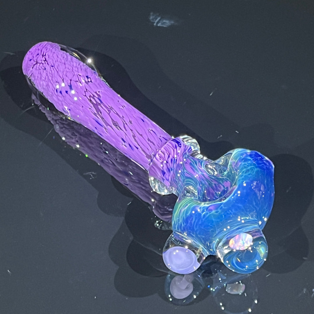 Grape Mushroom Pipe with Opal Glass Pipe Beezy Glass