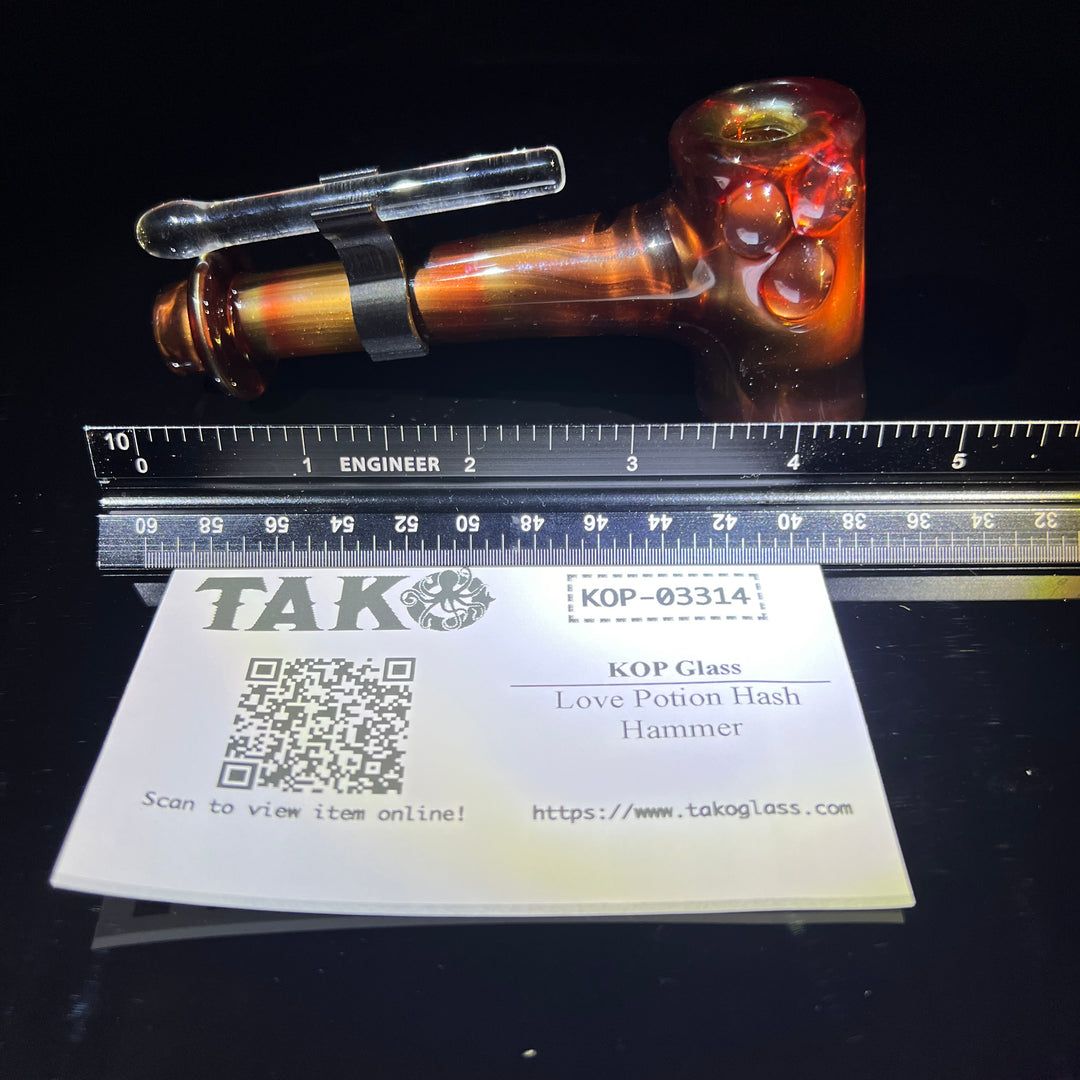 Love Potion Hash Hammer Glass Pipe KOP Glass   