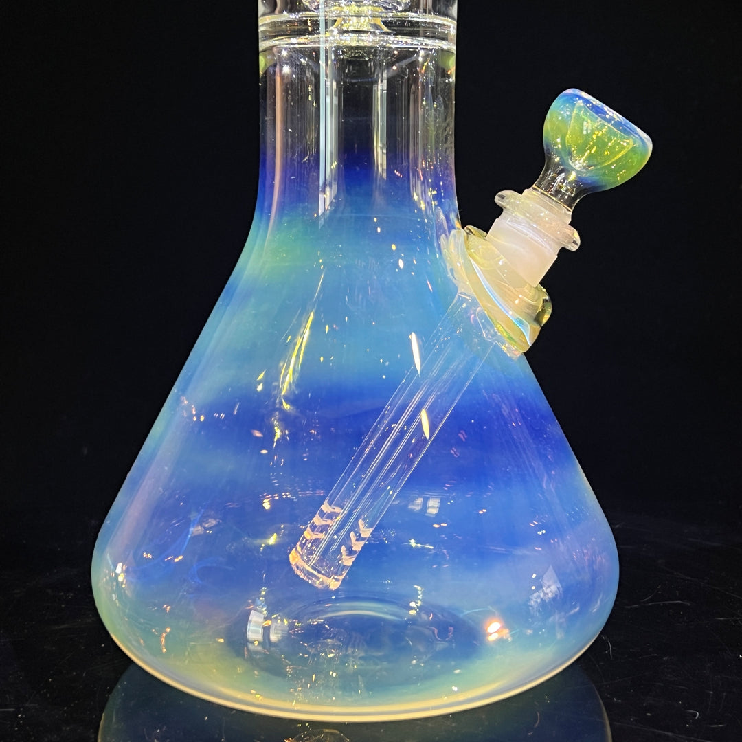 16" Fumed Double Perc Beaker Bong Glass Pipe Mary Jane's Glass   