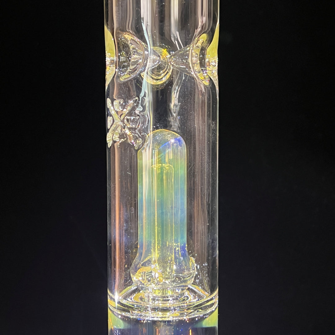 16" Fumed Double Perc Beaker Bong Glass Pipe Mary Jane's Glass   