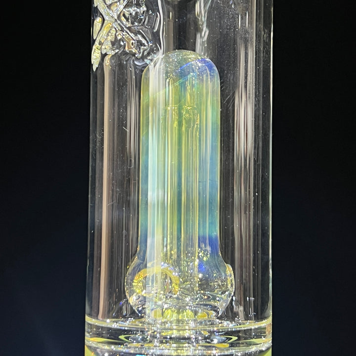 16" Fumed Double Perc Beaker Bong Glass Pipe Mary Jane's Glass   