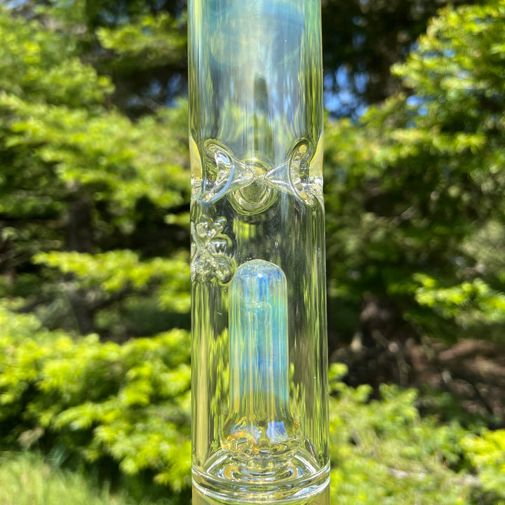 16" Fumed Double Perc Beaker Bong Glass Pipe Mary Jane's Glass   