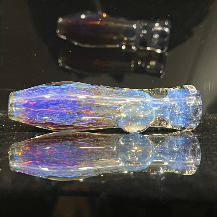 Purple Nebula Chillum Glass Pipe Tako Glass   