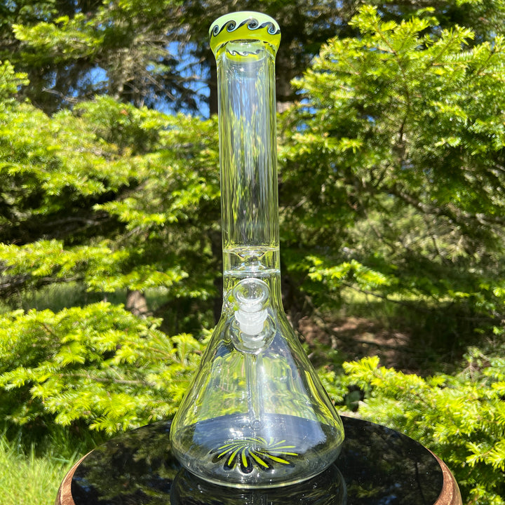 15" Swirl Beaker Bong Glass Pipe Mary Jane's Glass   