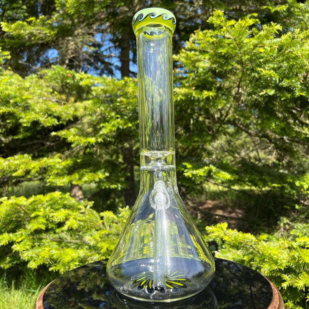 15" Swirl Beaker Bong Glass Pipe Mary Jane's Glass   