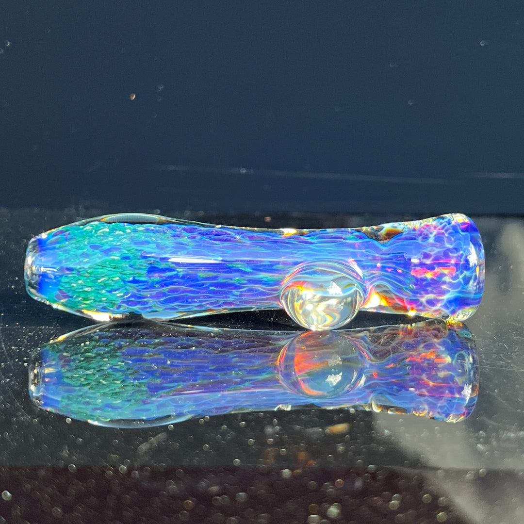 Purple Nebula Chillum Glass Pipe Tako Glass   