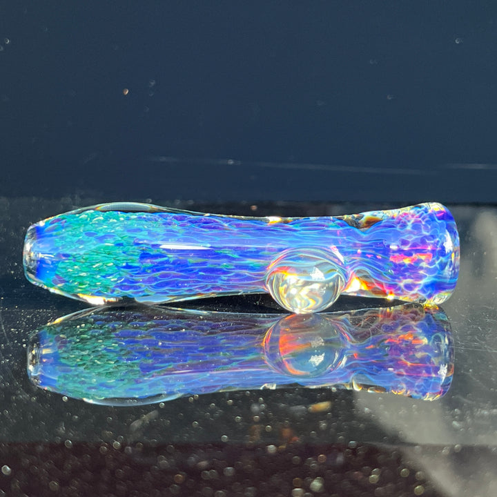 Purple Nebula Chillum Glass Pipe Tako Glass   