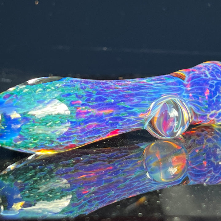 Purple Nebula Chillum Glass Pipe Tako Glass   