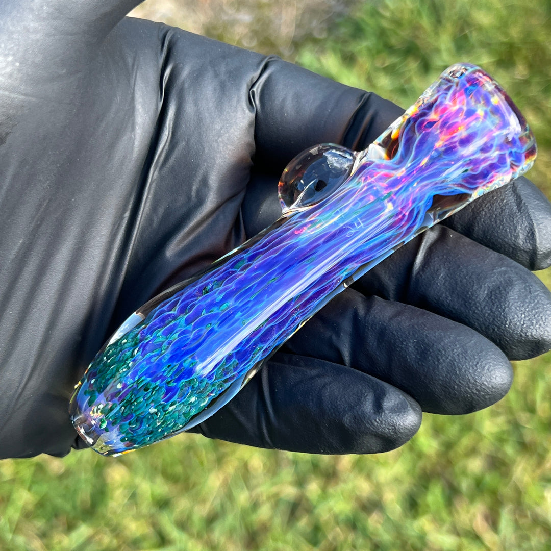 Purple Nebula Chillum Glass Pipe Tako Glass   