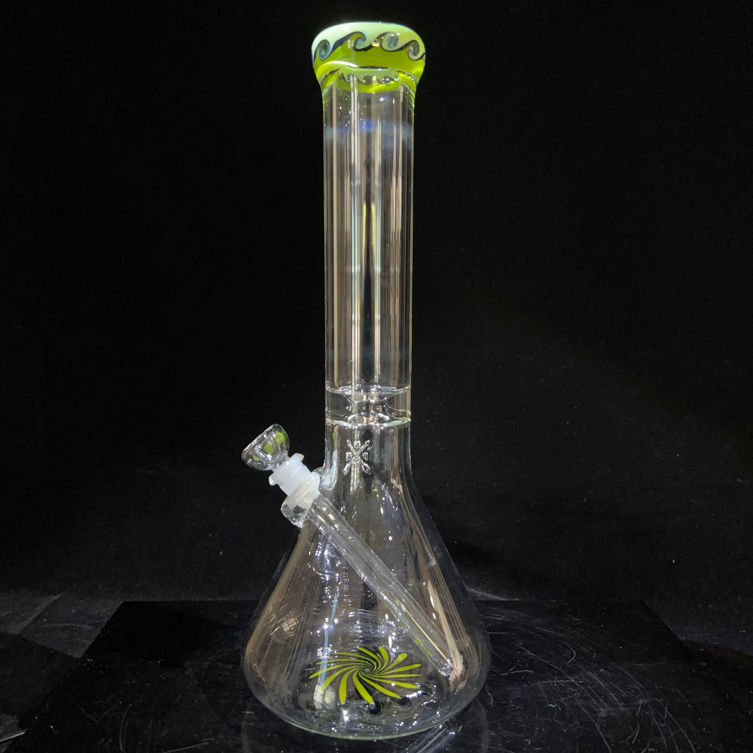 15" Swirl Beaker Bong Glass Pipe Mary Jane's Glass   