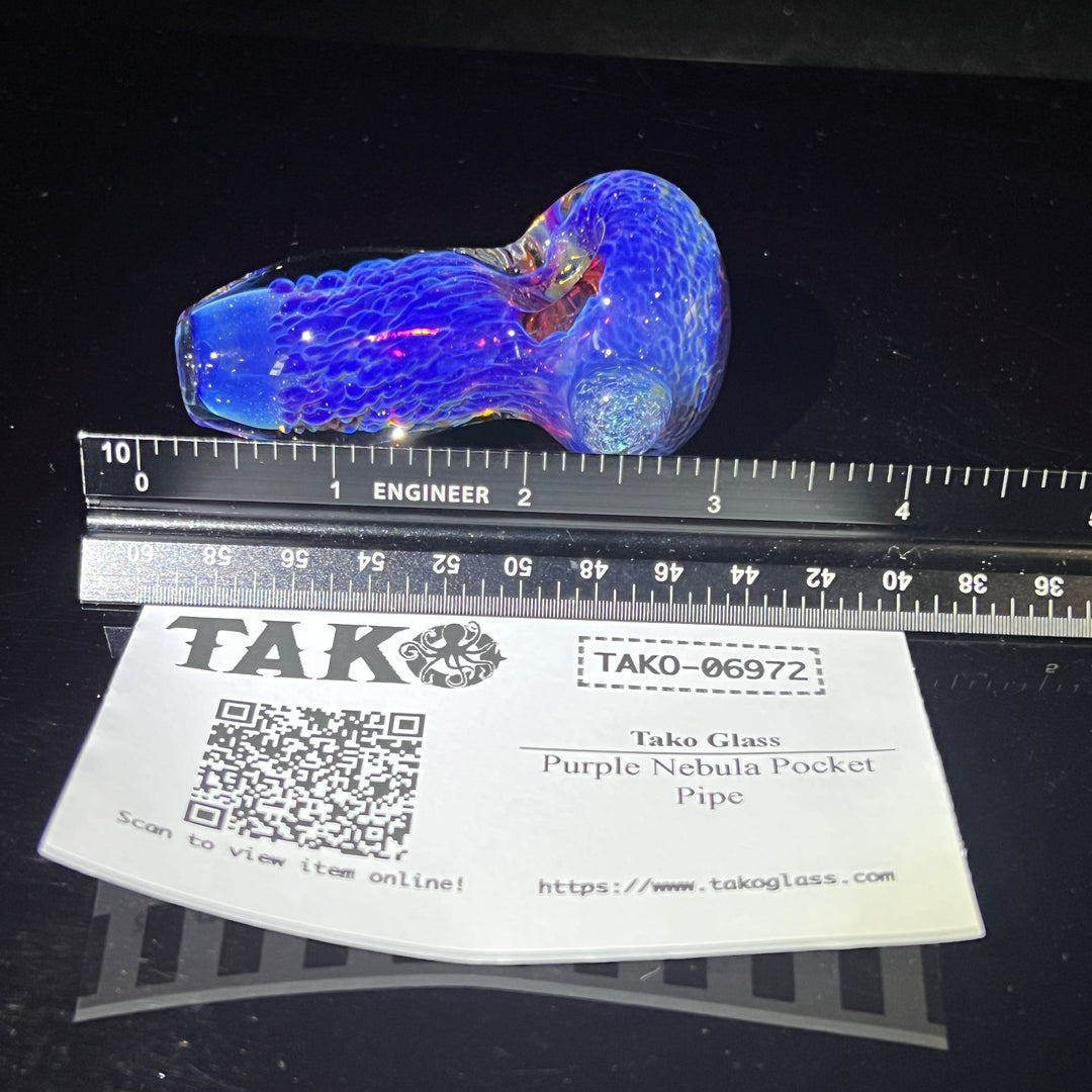 Purple Nebula Pocket Pipe Glass Pipe Tako Glass   