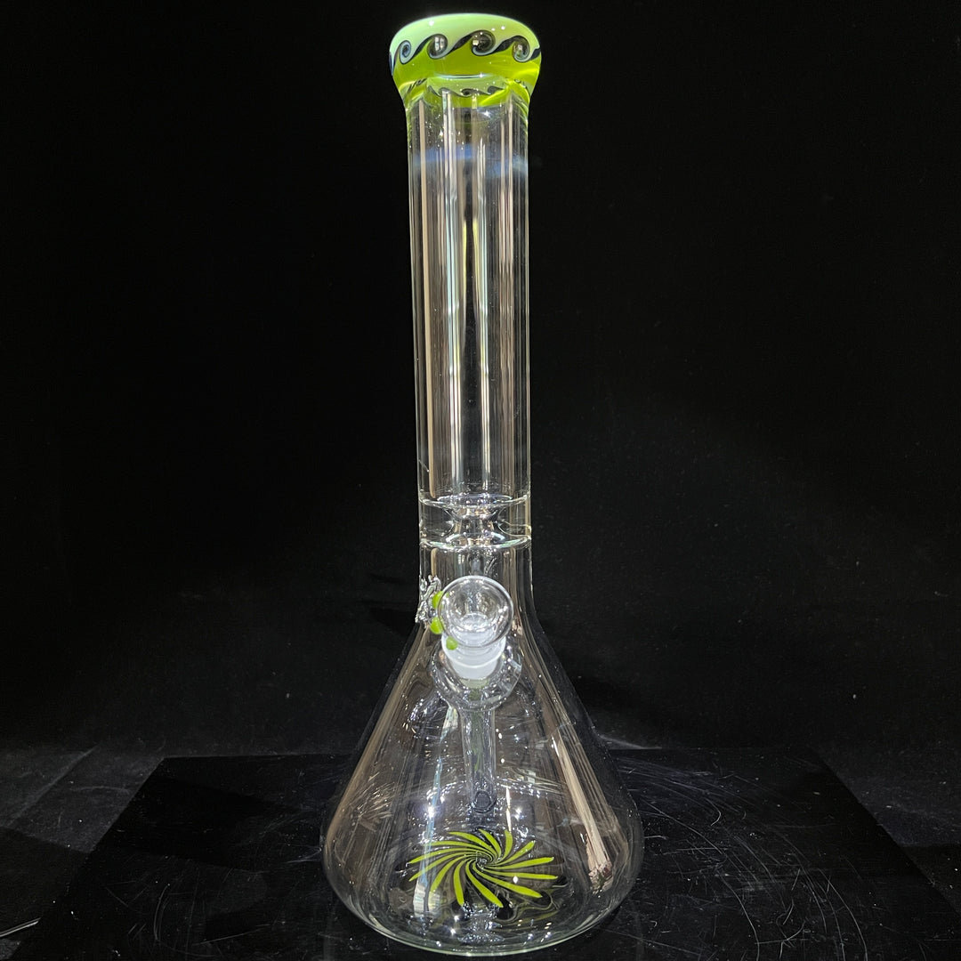 15" Swirl Beaker Bong Glass Pipe Mary Jane's Glass   