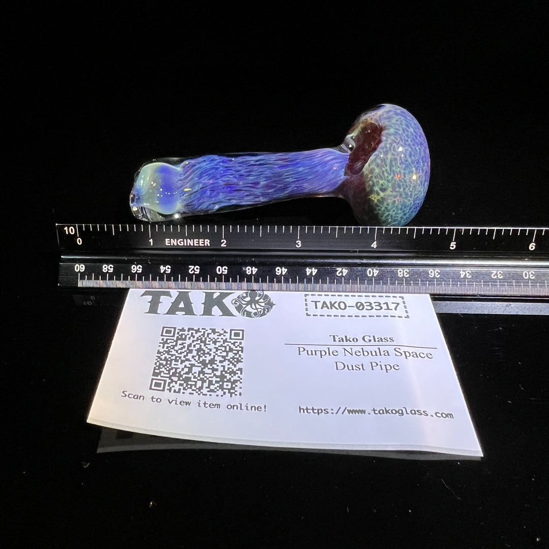 Purple Nebula Space Dust Pipe Glass Pipe Tako Glass   