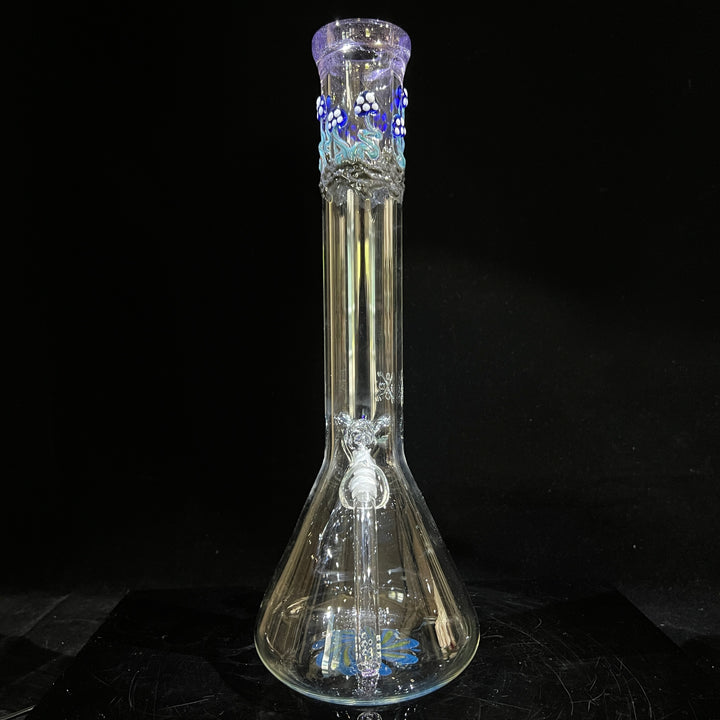 15" Mushroom Swirl Beaker Bong Glass Pipe Mary Jane's Glass   