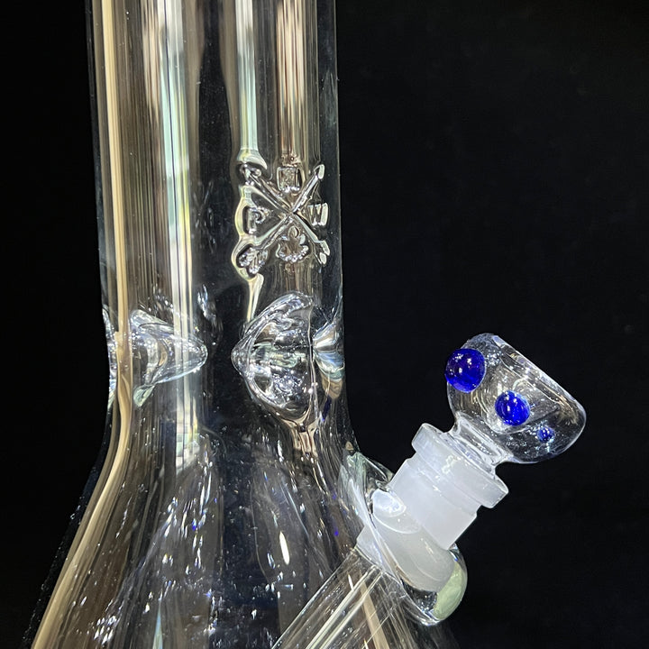 15" Mushroom Swirl Beaker Bong Glass Pipe Mary Jane's Glass   