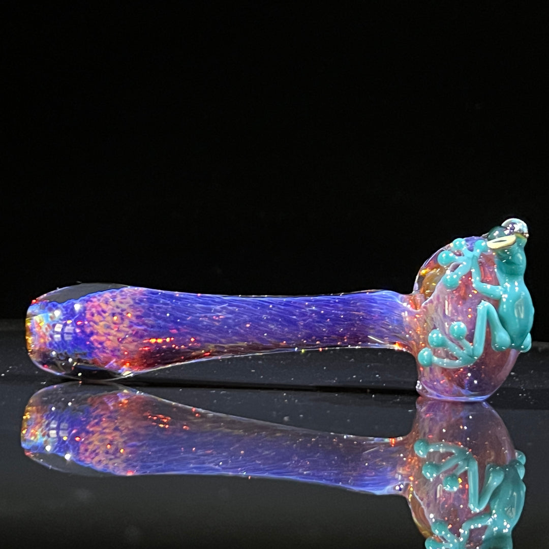 Purple Opal Frog Spoon Glass Pipe Beezy Glass